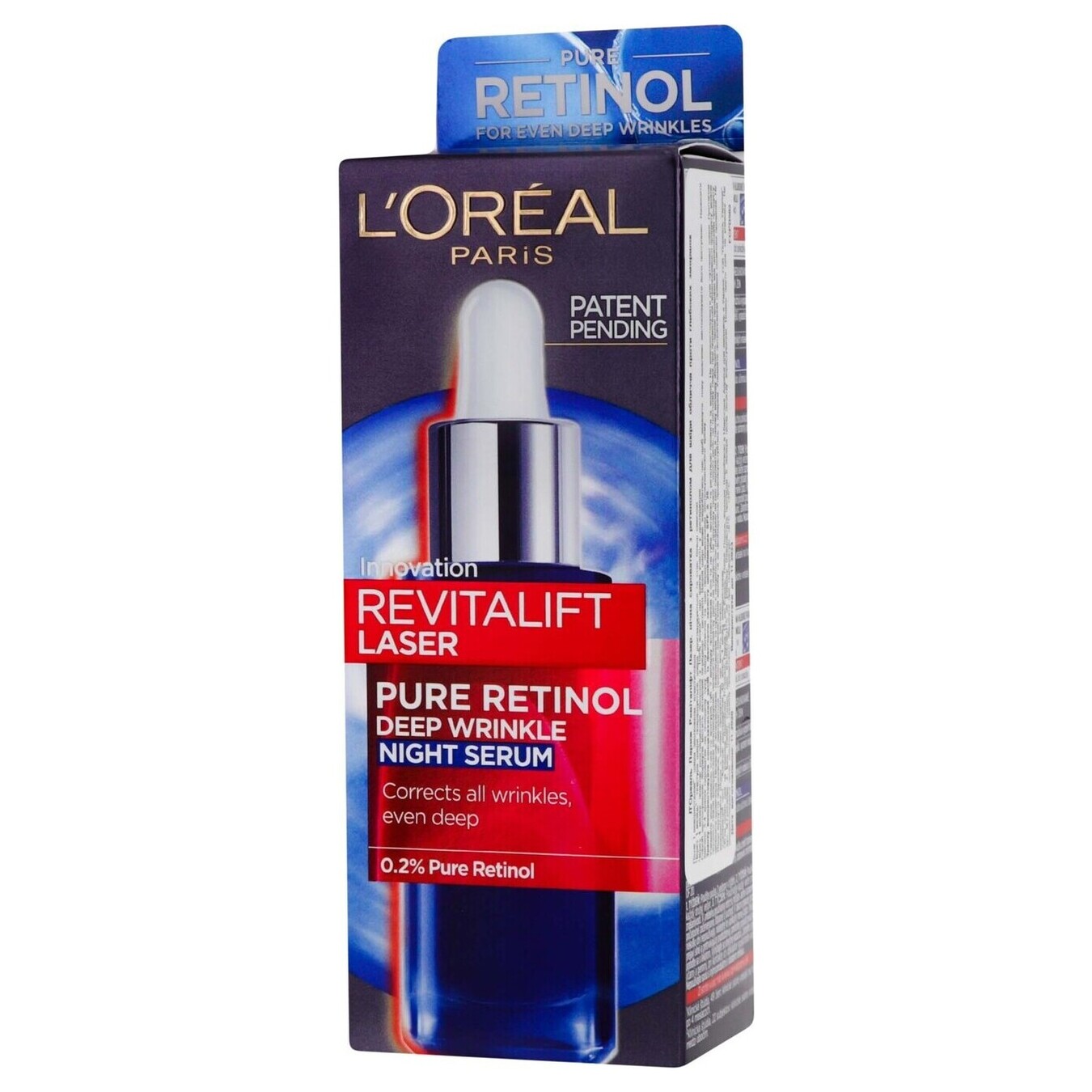 Night serum L'Oreal Revitalift Laser with retinol for facial skin against deep wrinkles 30 ml 2