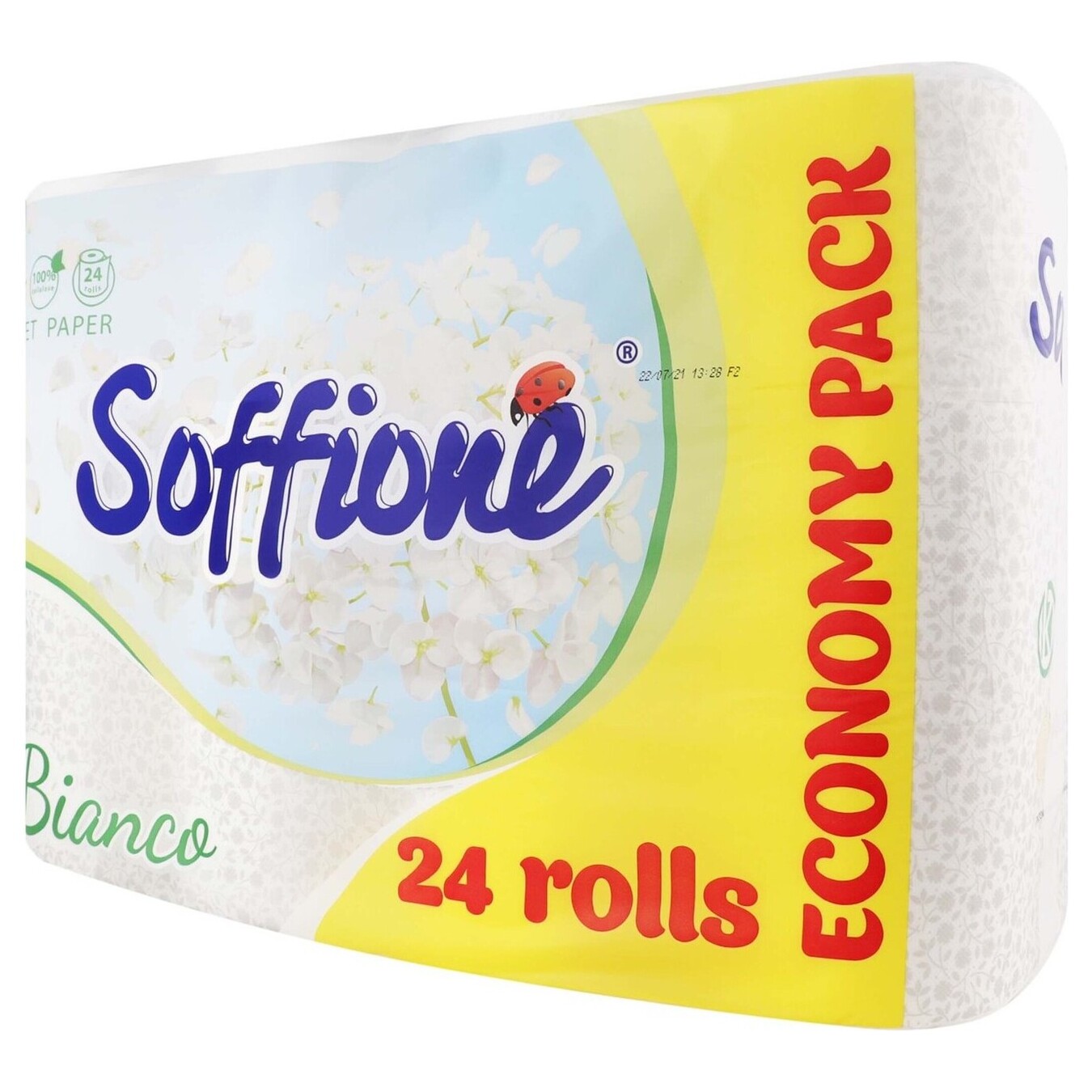 Туалетная бумага Soffione Natural Bianco трехслойная 24шт 2