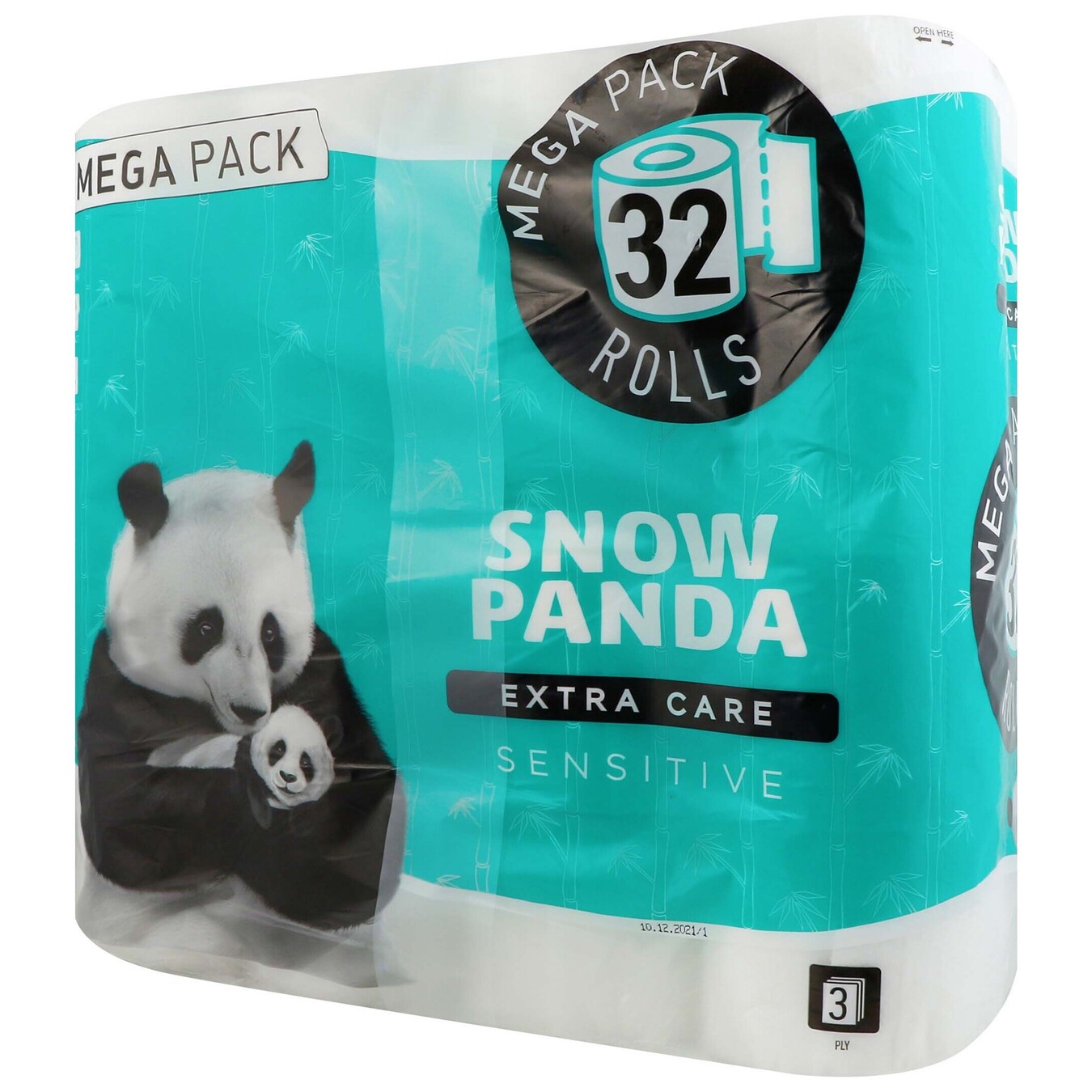 Туалетная бумага Snow Panda Extra Care Sensitive 3-х слойная 32шт/уп 2