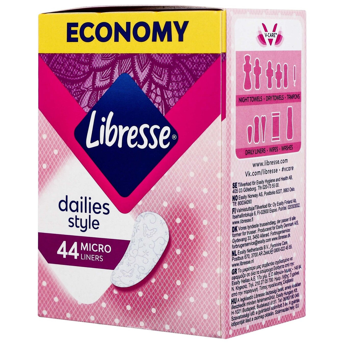 Hygienic pads Libresse Daily Fresh Micro Refill 44 2