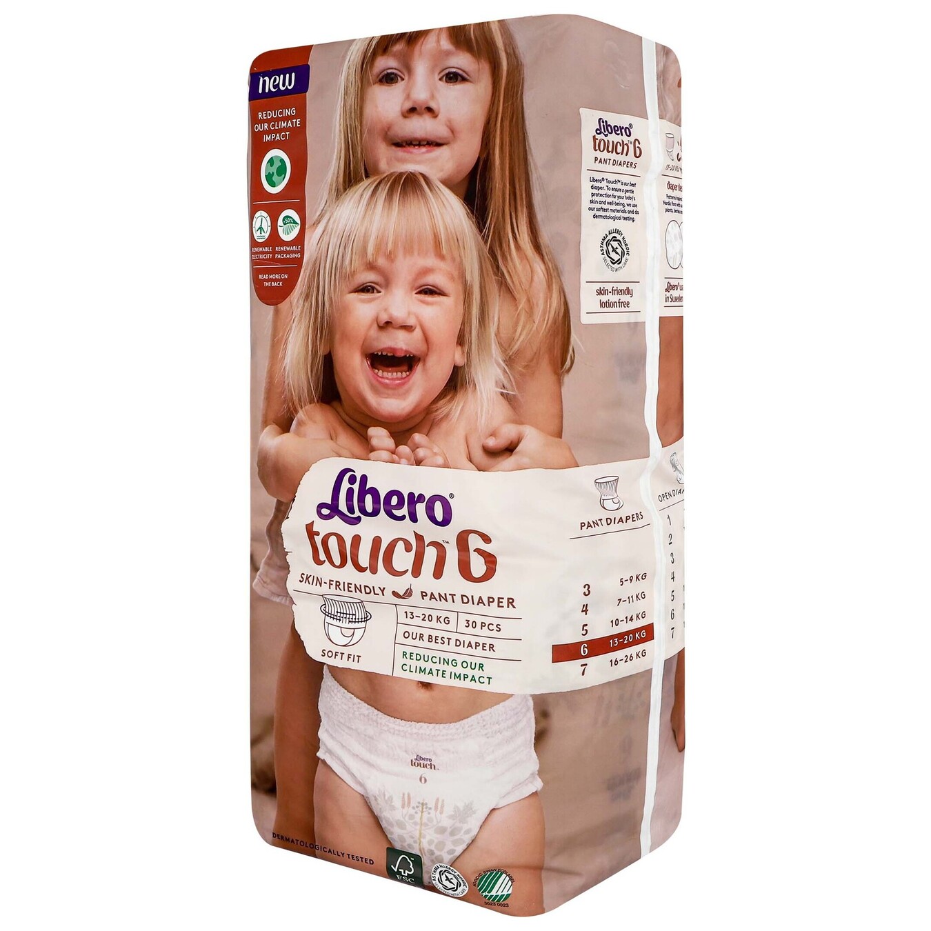 Libero Diapers-panties Touch 6 30 pcs 2