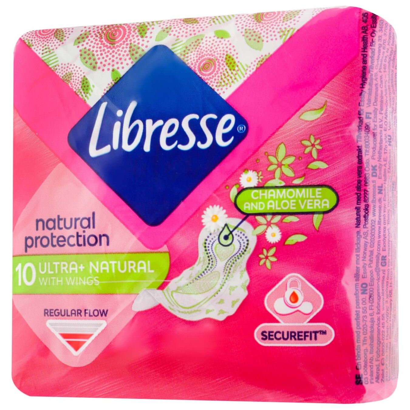 Hygienic pads Libresse Ultra Normal Wing AloeVera&Camomile 10 pcs 2