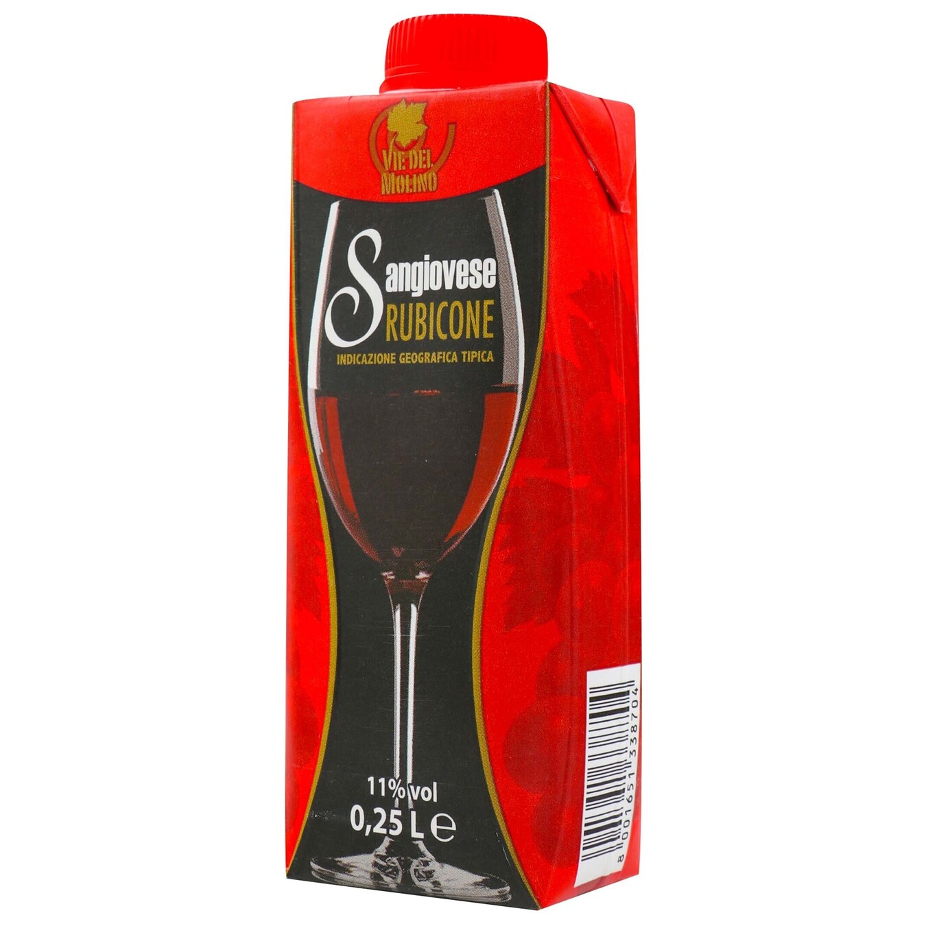 Вино Sangiovese Rubicone красное сухое 11% 0,25л 2