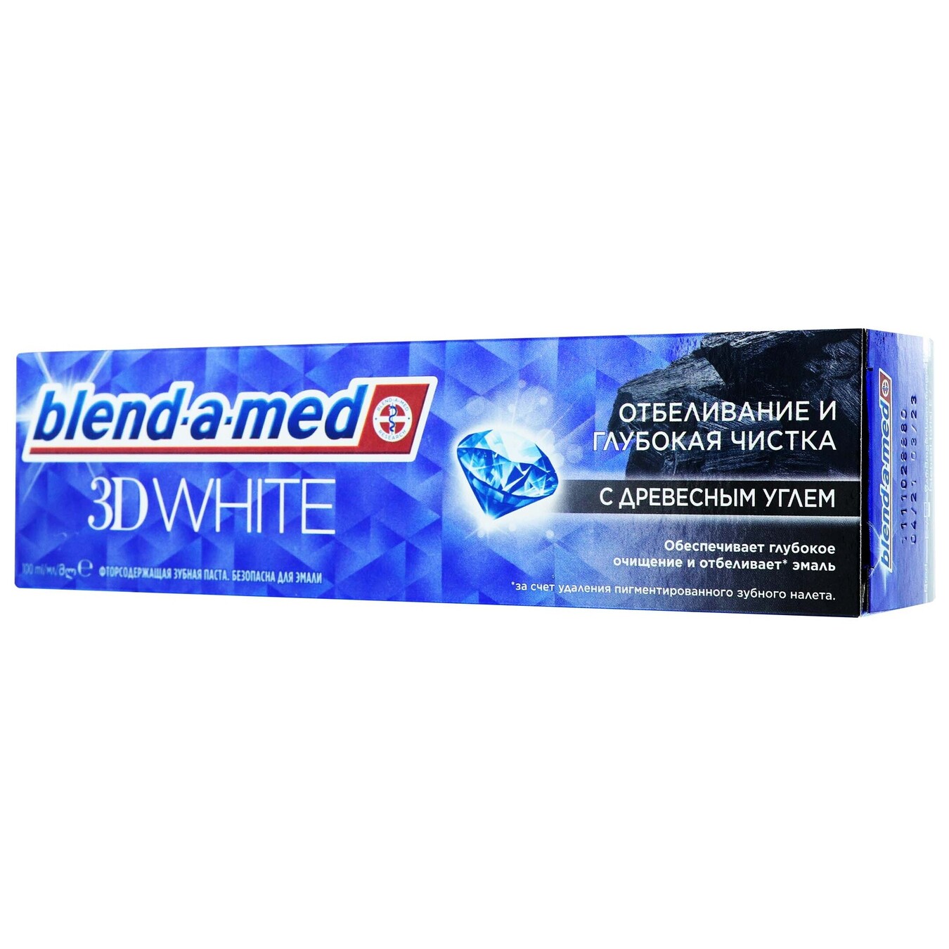 Зубна паста Blend_A_Med3D White відбілююча і глибока чистка з деревним вугіллям 100мл 2