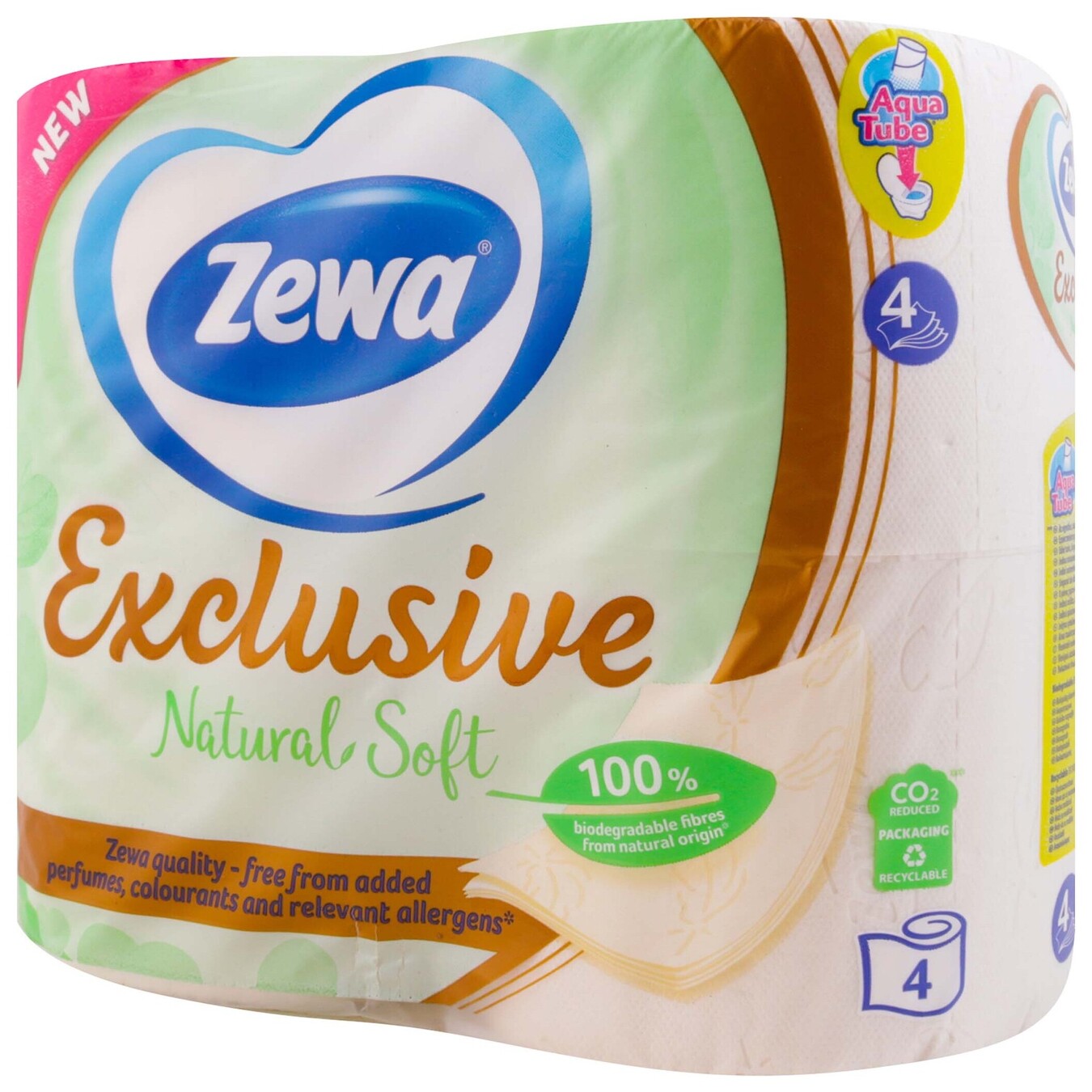 Туалетная бумага Zewa Natural Soft 4шт 2