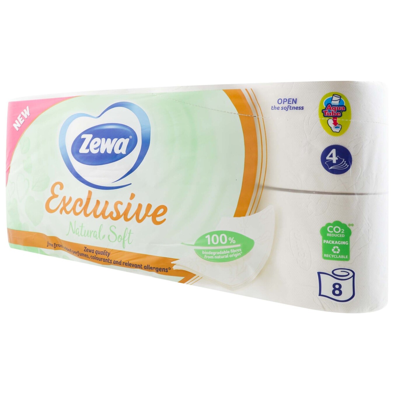 Туалетная бумага Zewa Exclusive Natural 8шт 2