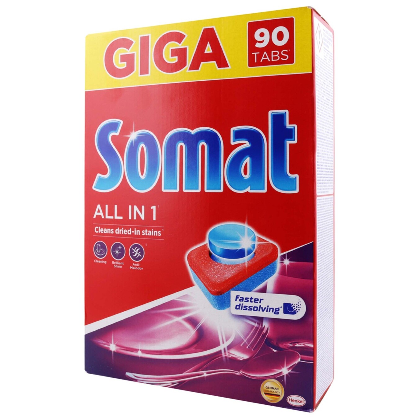 Таблетки Somat All in one для посудомоечной машины 90шт 2