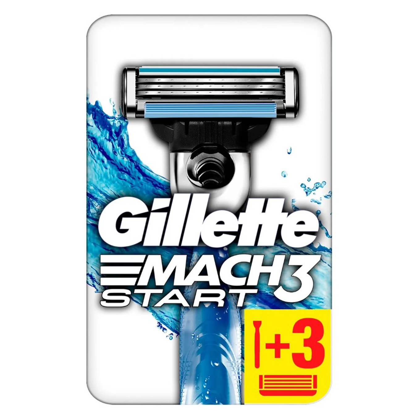 Gillette Mach3 Start razor + 3 replaceable cartridges