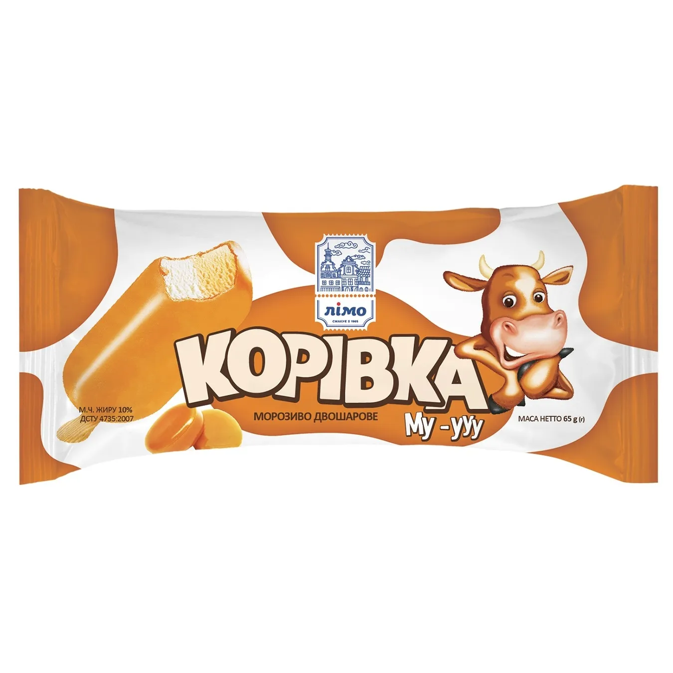 Limo Korovka Ice-cream with Caramel 65g