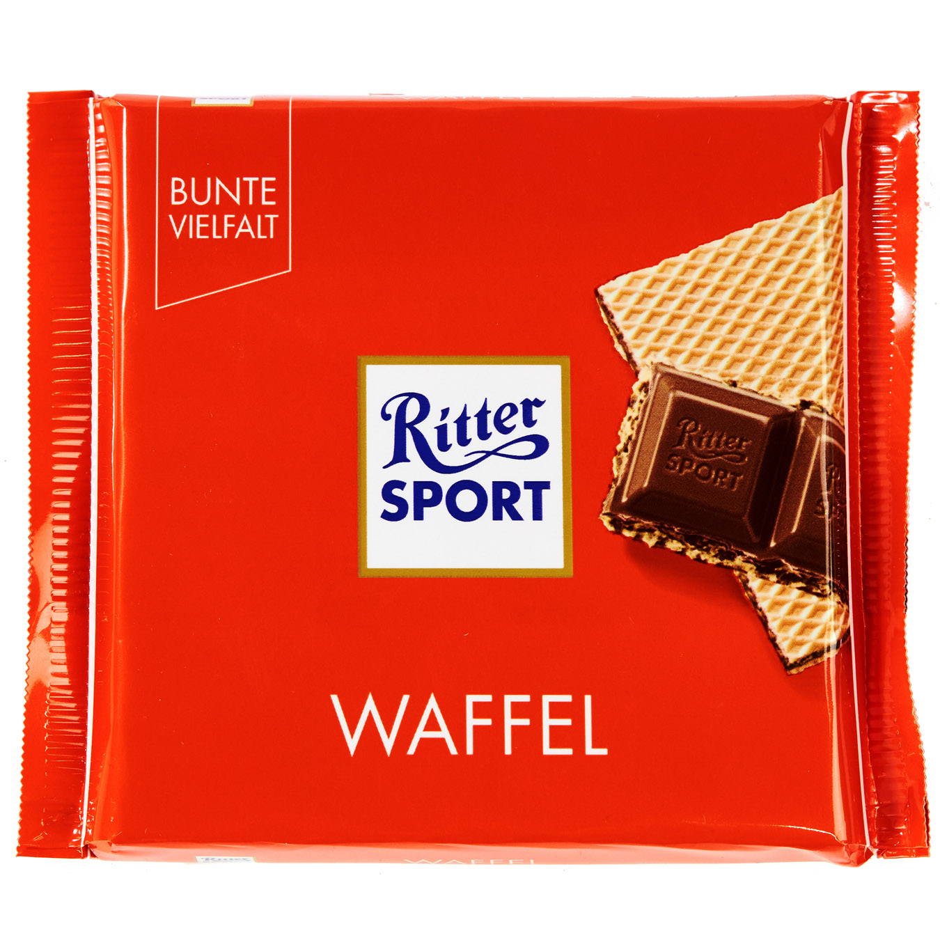 Ritter Sport milk chocolate with cocoa filling and wafers 100g