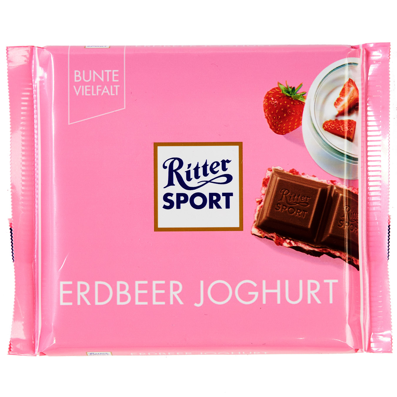 Шоколад Ritter Sport молочный клубника йогурт 100г