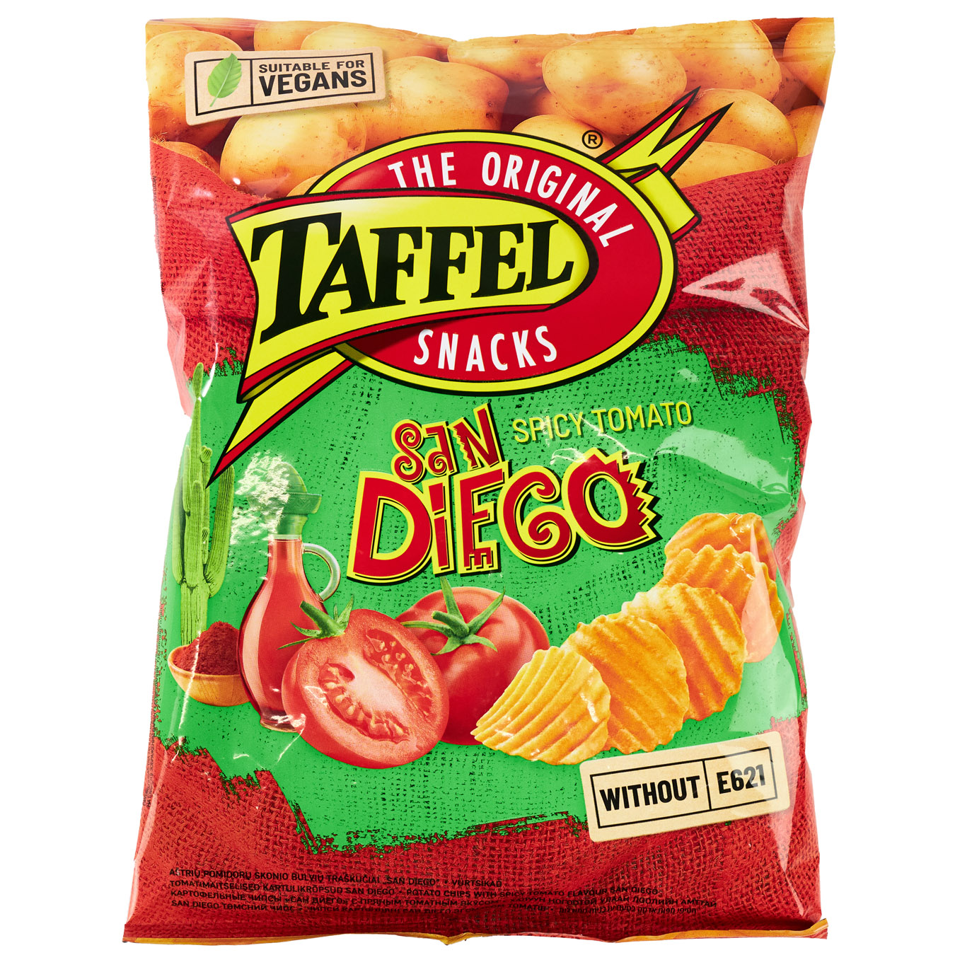 Taffel San Diego potato chips with tomato flavor 130g