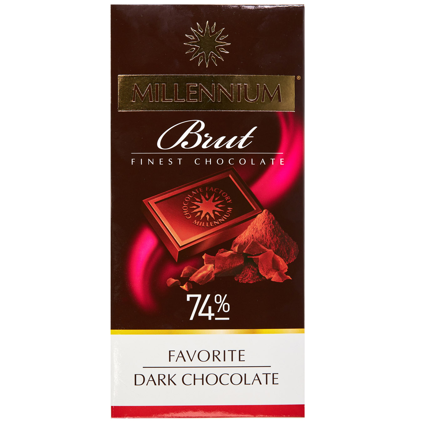 Шоколад Millennium Favorite Brut чорний 74% 100г