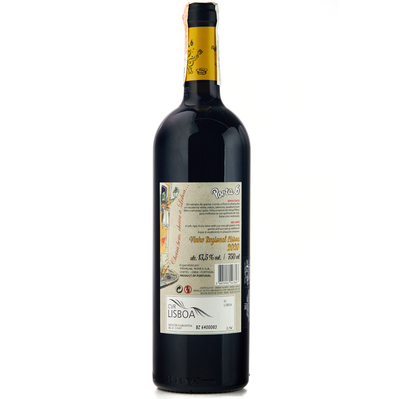 Вино Vidigal Porta 6 Tinto червоне напівсухе 0,75л 2