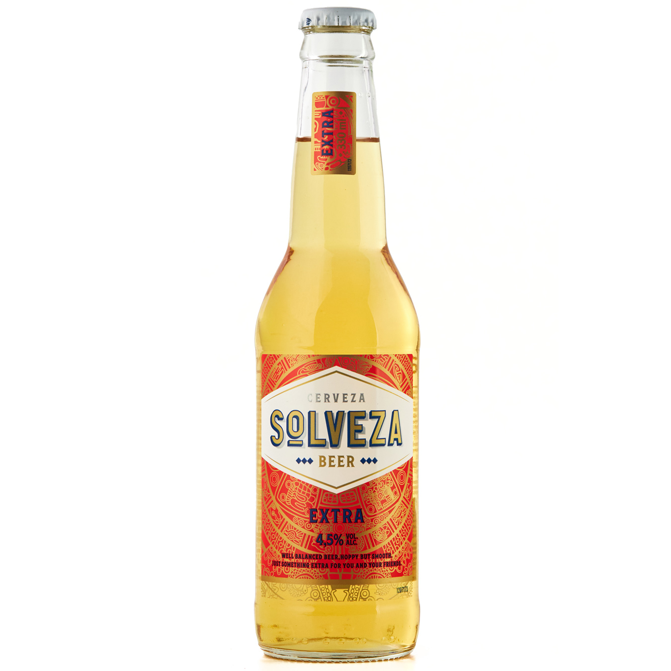 Пиво Solveza Extra светлое 4,5% 0,33л