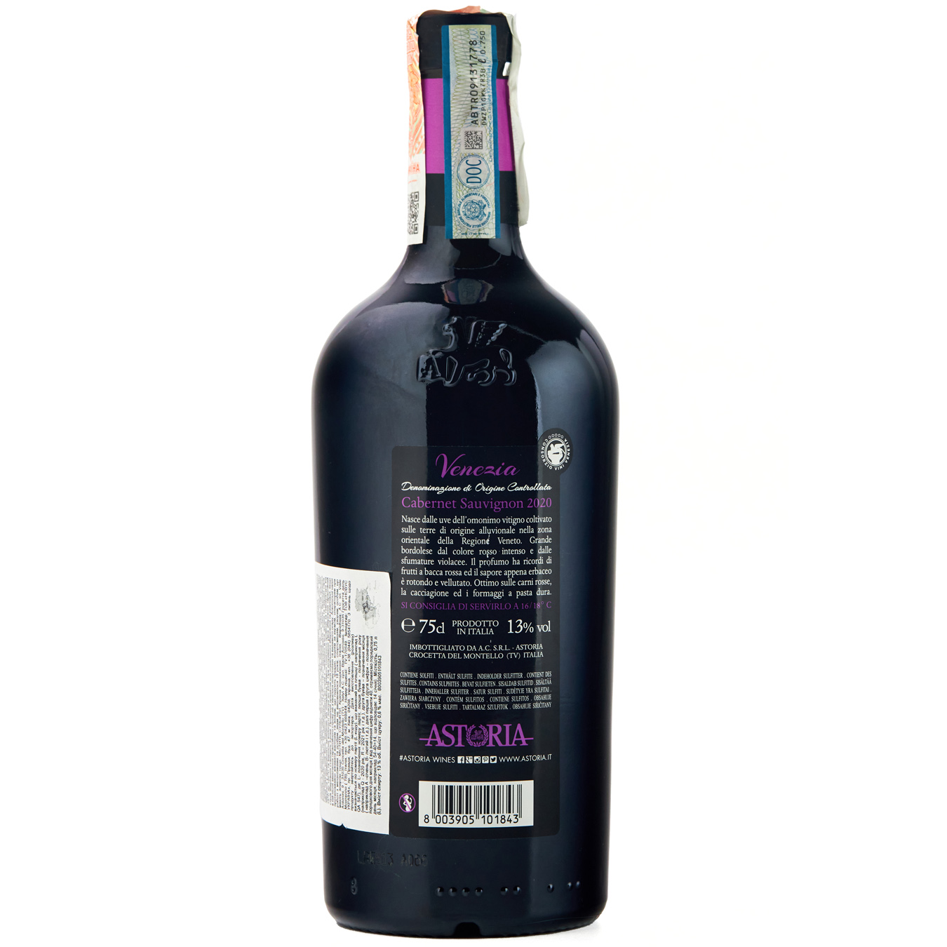Вино Astoria Icona cabernet Sauvignon Venezia D.O.C. червоне напівсухе 13% 750мл 2