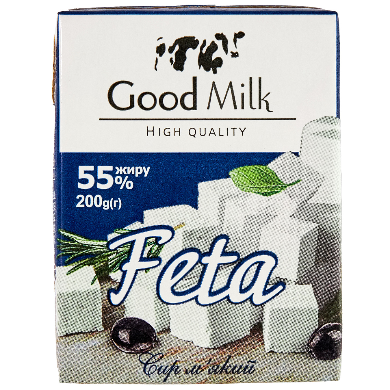 Сир Фета Good Milk м’який 55% 200г т/п