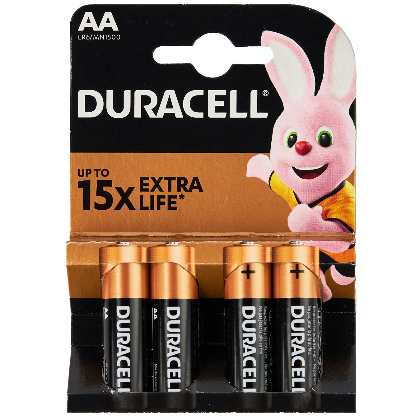 Duracell AA Alkaline Batteries 4pcs
