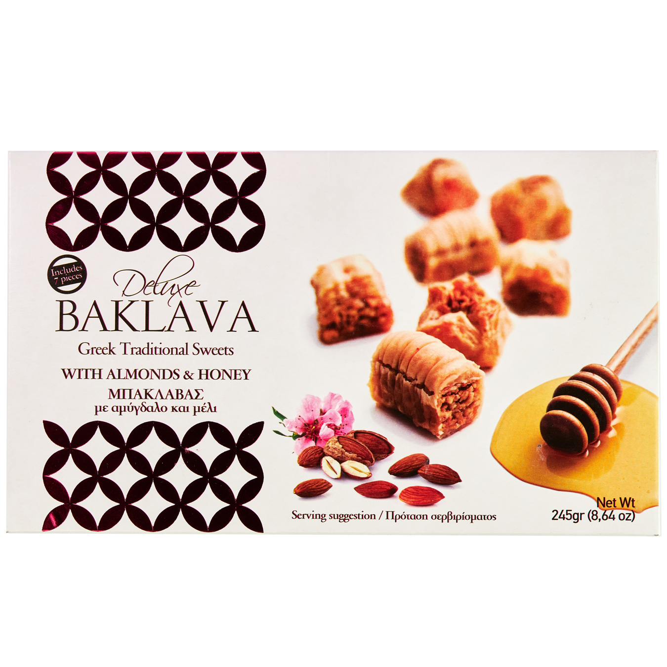 Deluxe With Almond And Honey Baklavas 245g