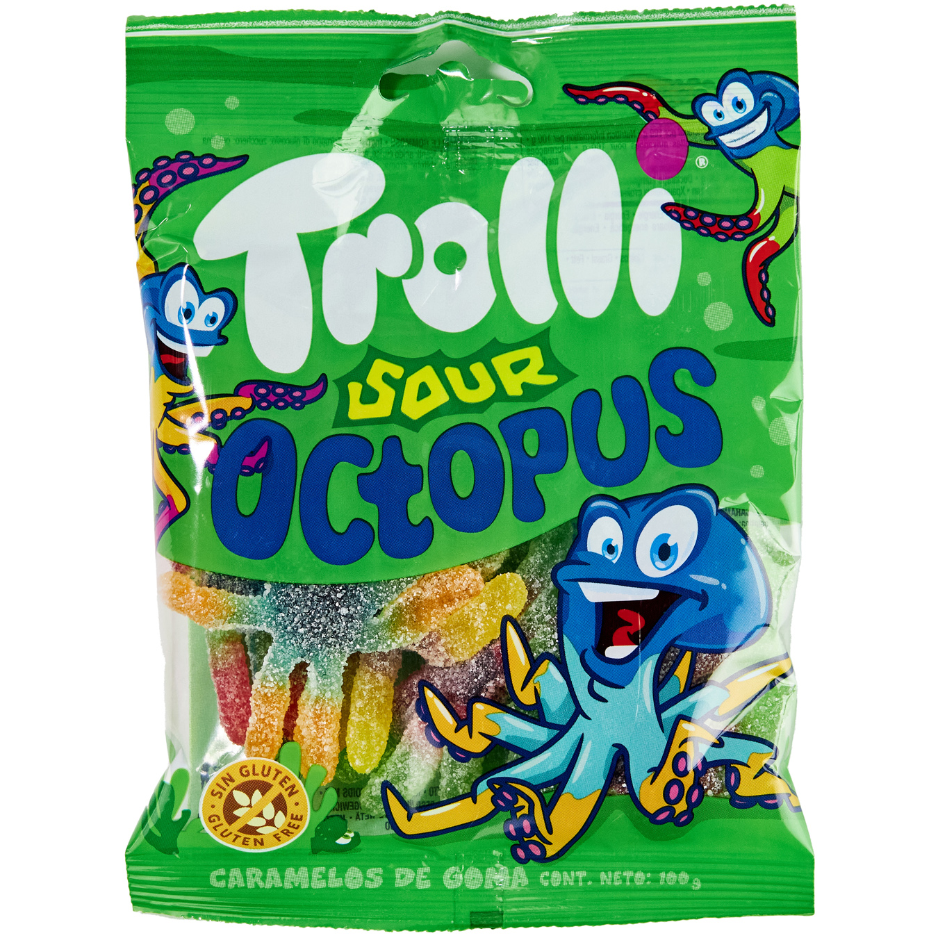 Trolls Sour octopus chewing candies 100g