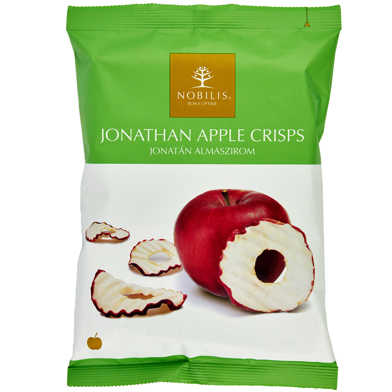 Чипсы Nobilis Jonathan яблочные без применения жиров сахара соли и ароматизаторов 20г
