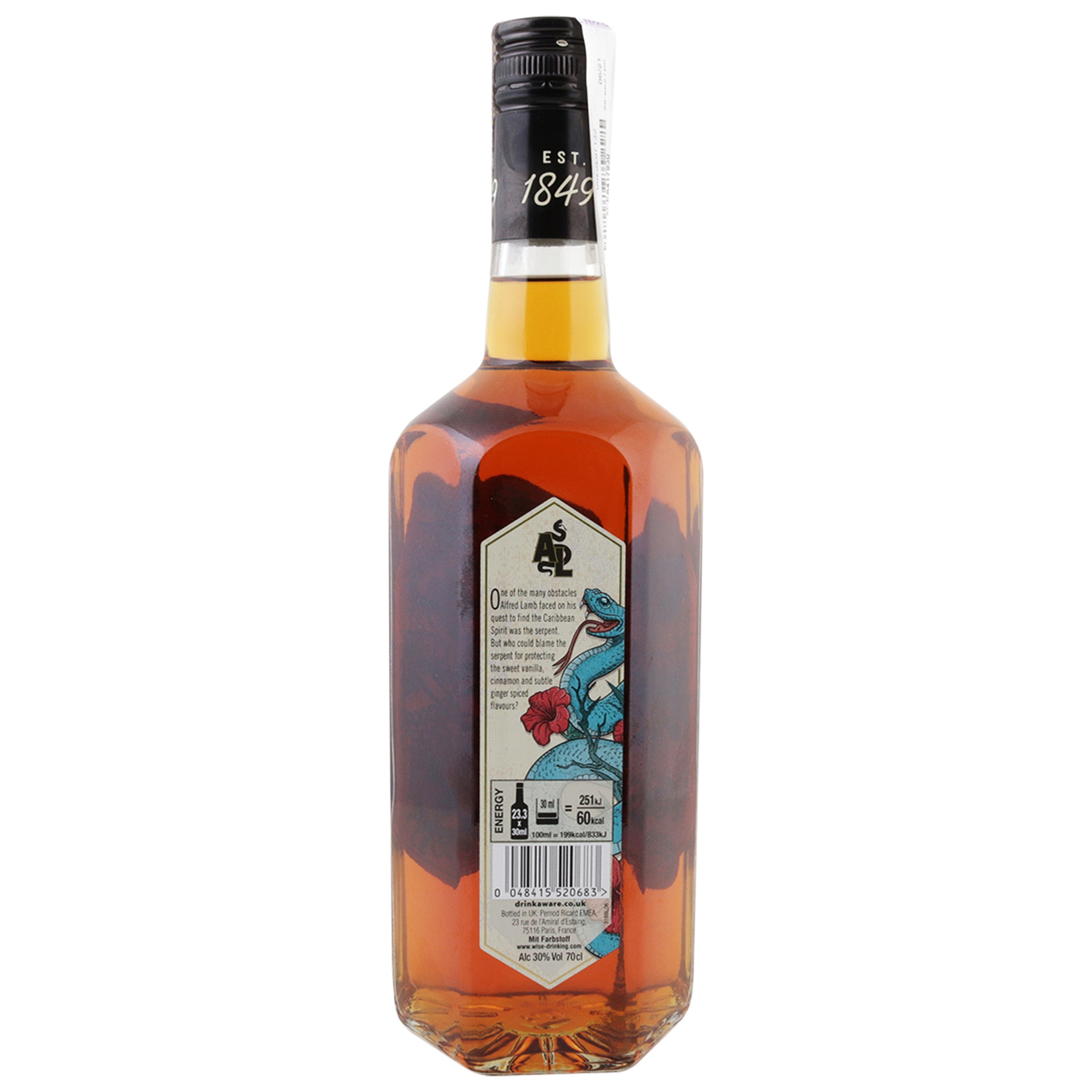 Lamb's Spiced strong alcoholic drink based on rum 30% 0,7l 2