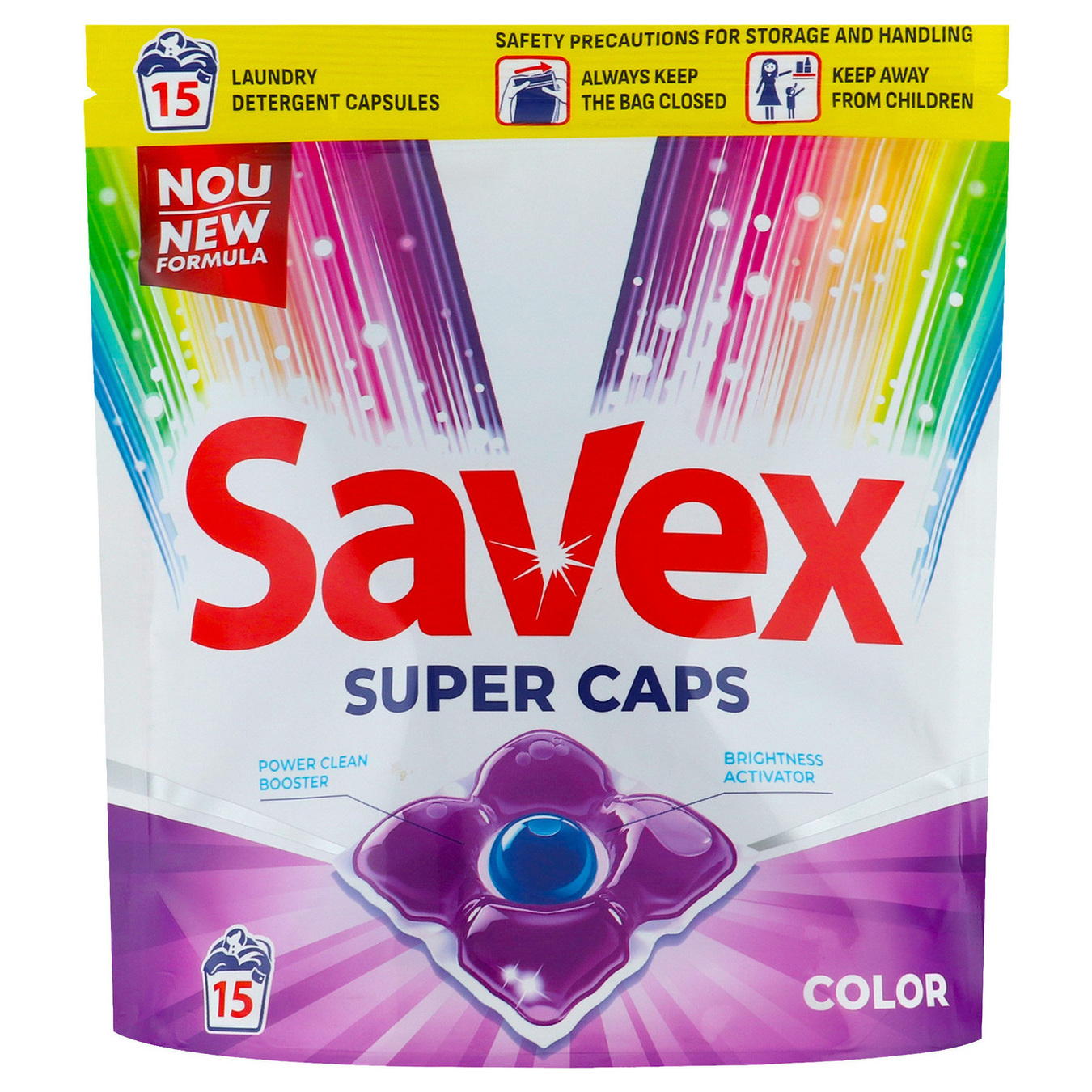 Капсули Savex Super Caps Color для прання 15шт
