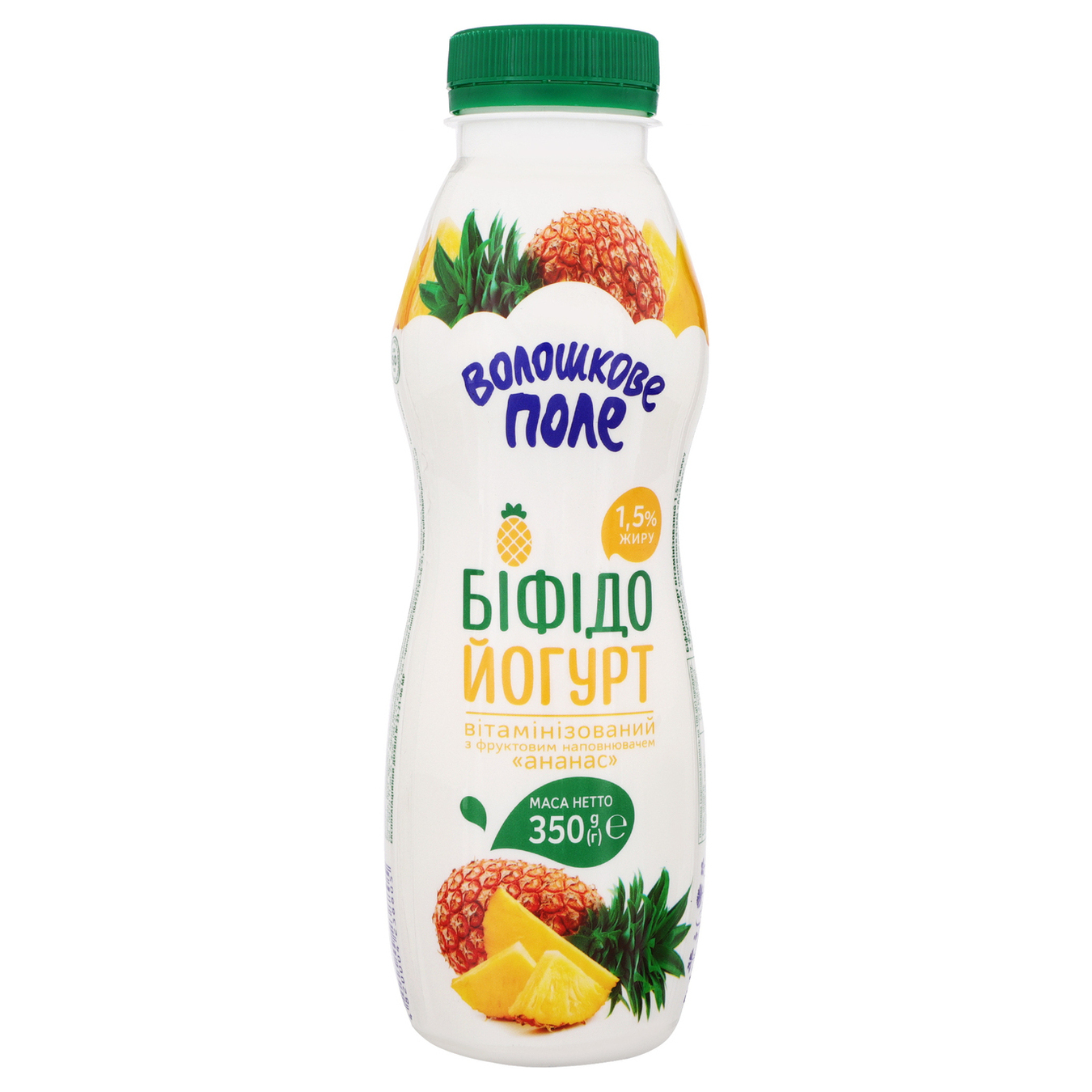 Voloshkove pole Pineapple Bifidoyogurt 1,5% 350g