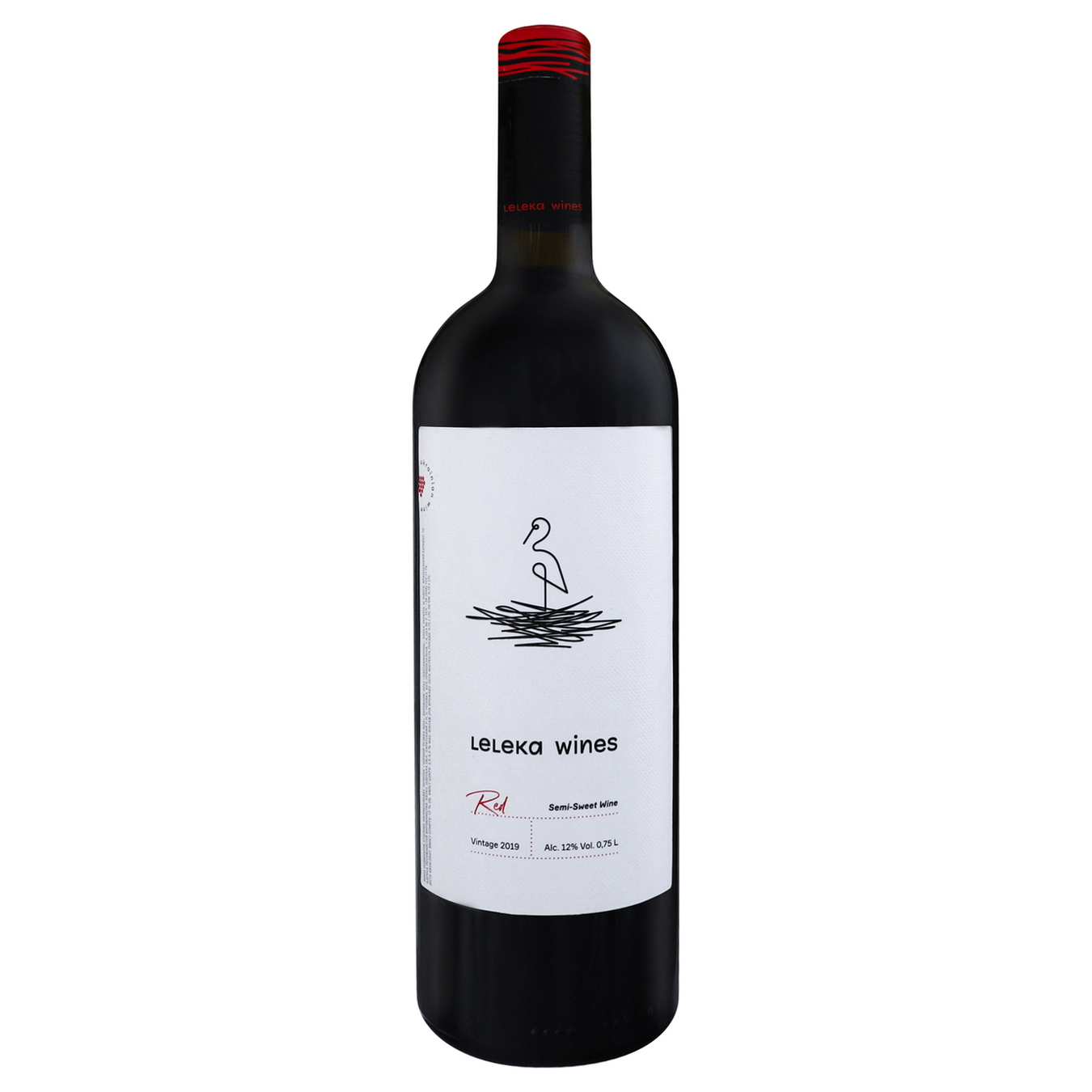 Вино Leleka Wines WDS червоне напівсолодке 12% 0,75л