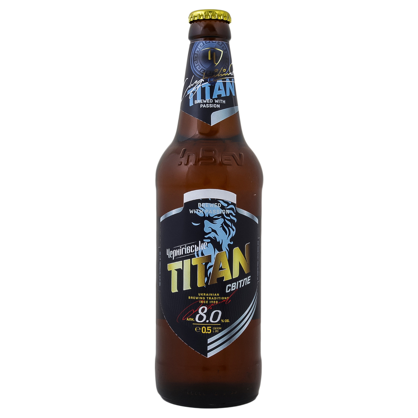 Chernihivske Titan light beer 8% 0.5l