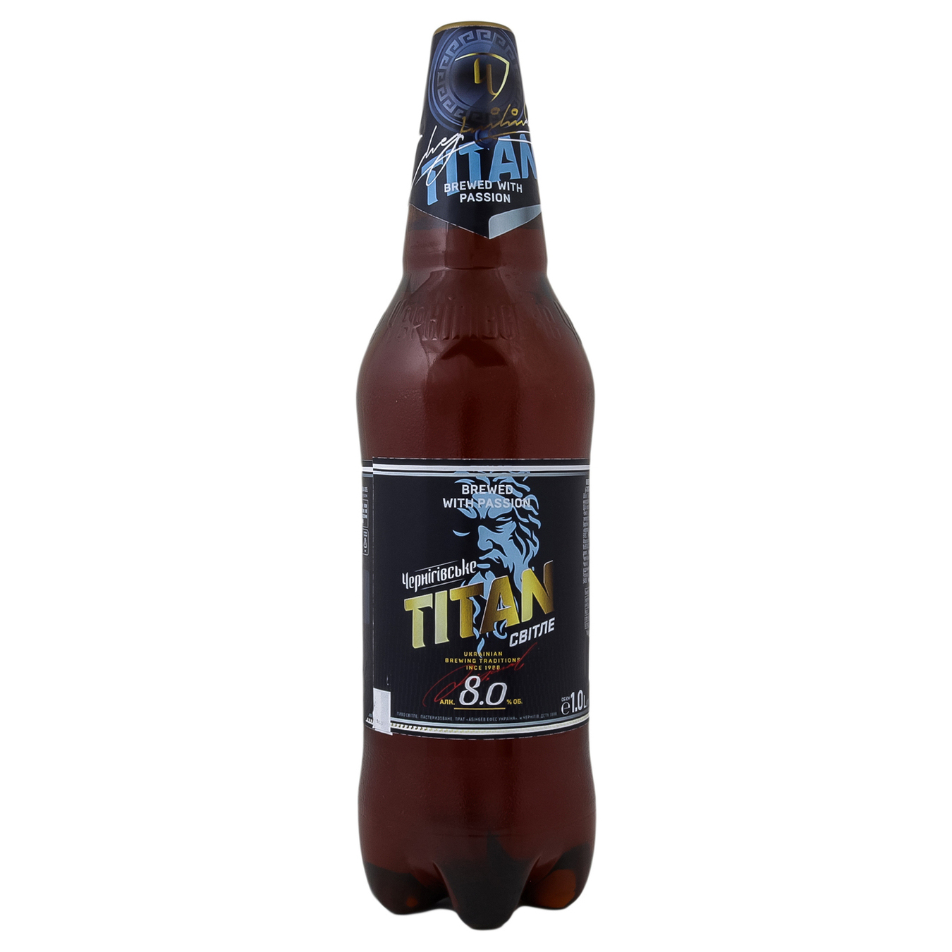 Chernihivske Titan light beer 8% 1l