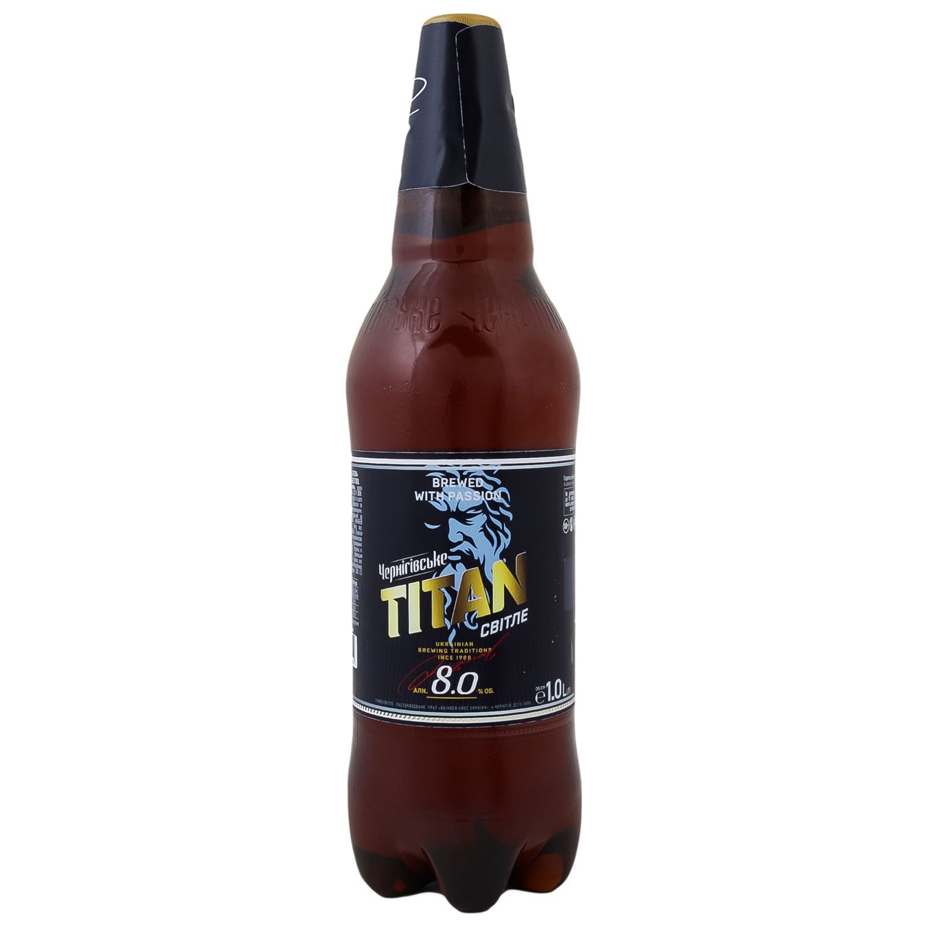 Пиво Черниговское Титан светлое 8% 1л 2