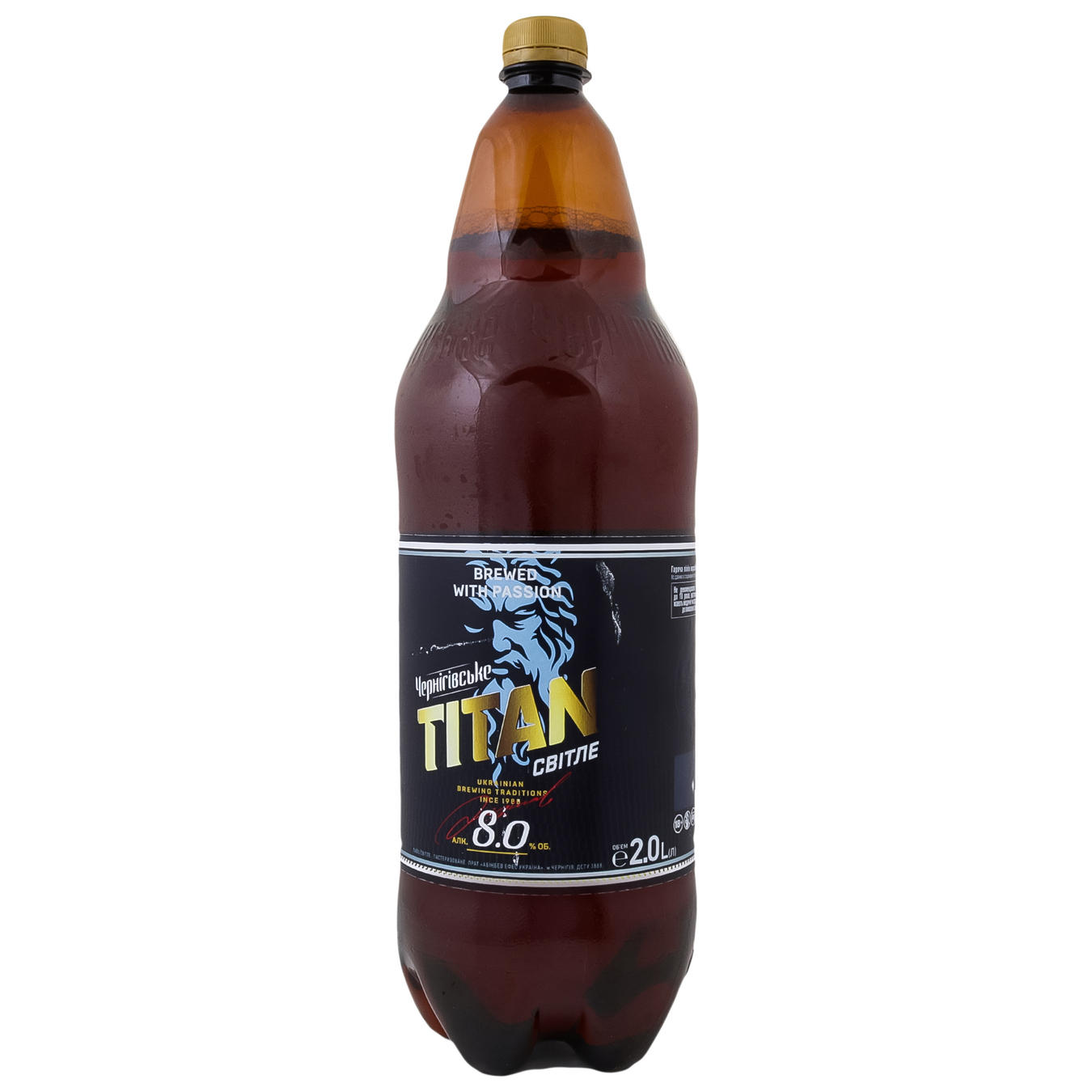 Пиво Чернігівське Титан світле 8% 2л 2