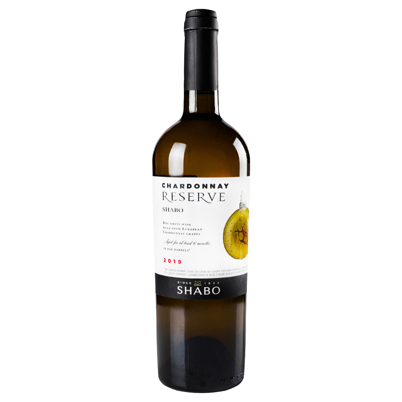 Вино Shabo Chardonnay Reserve белое сухое 13% 0,75л