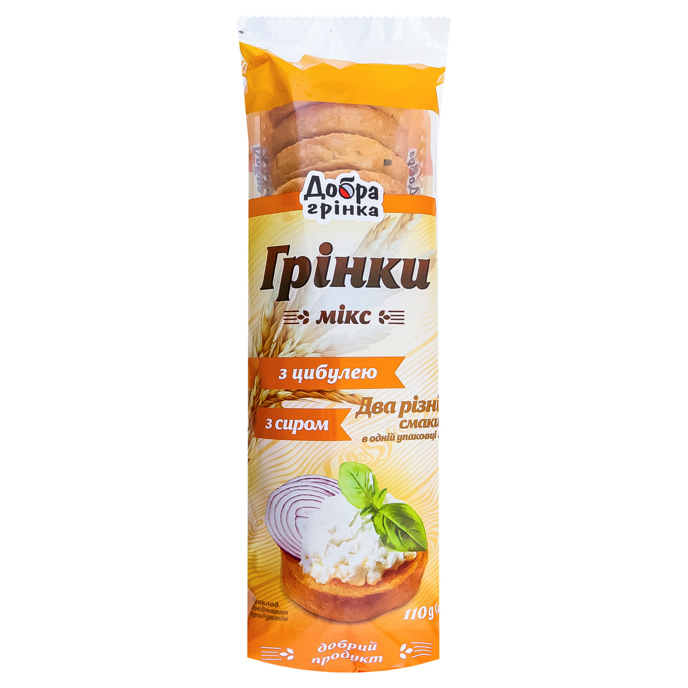 Dobra grinka Toasts Mix with onions and cheese 110g