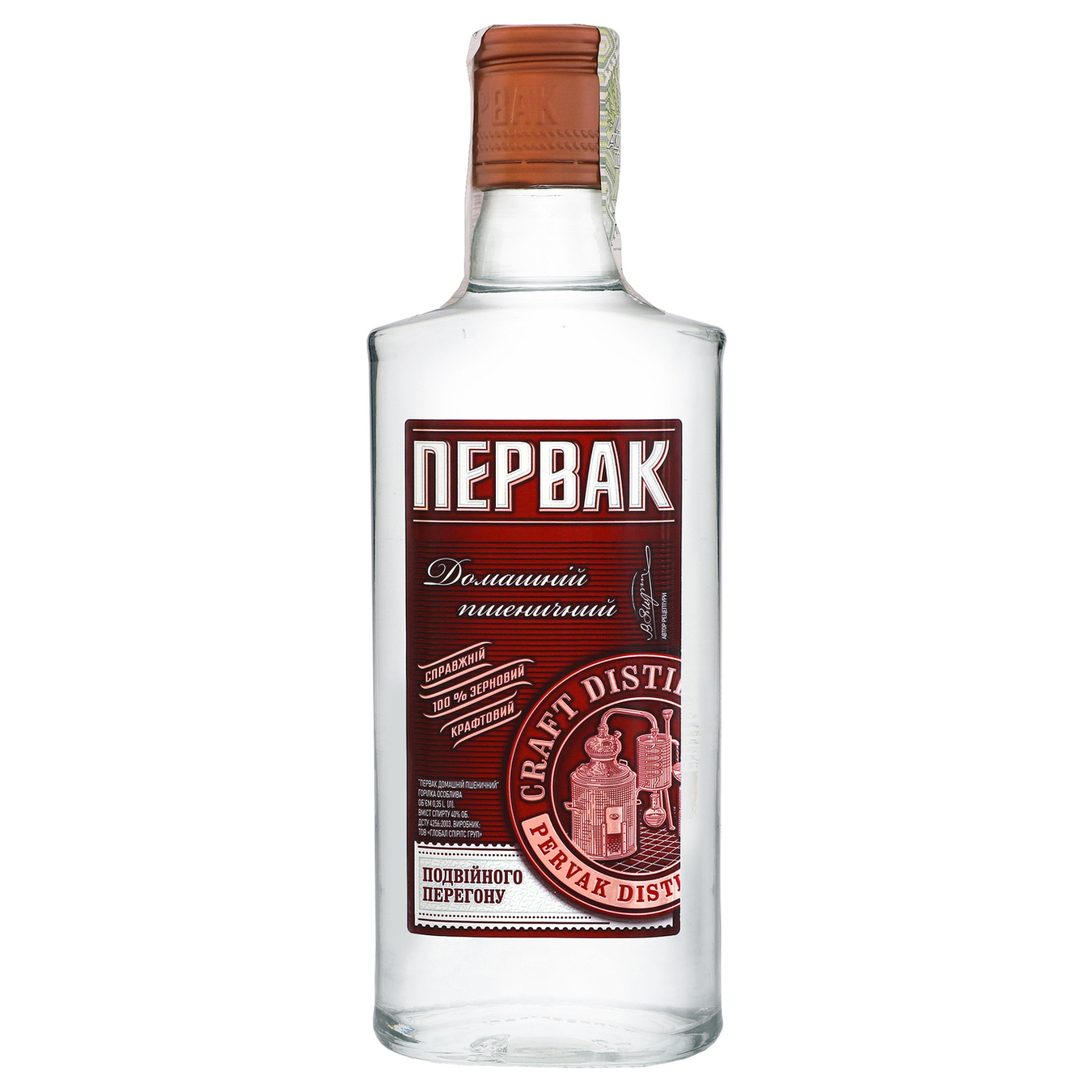 Pervak Homely Wheat special Vodka 40% 0,35l