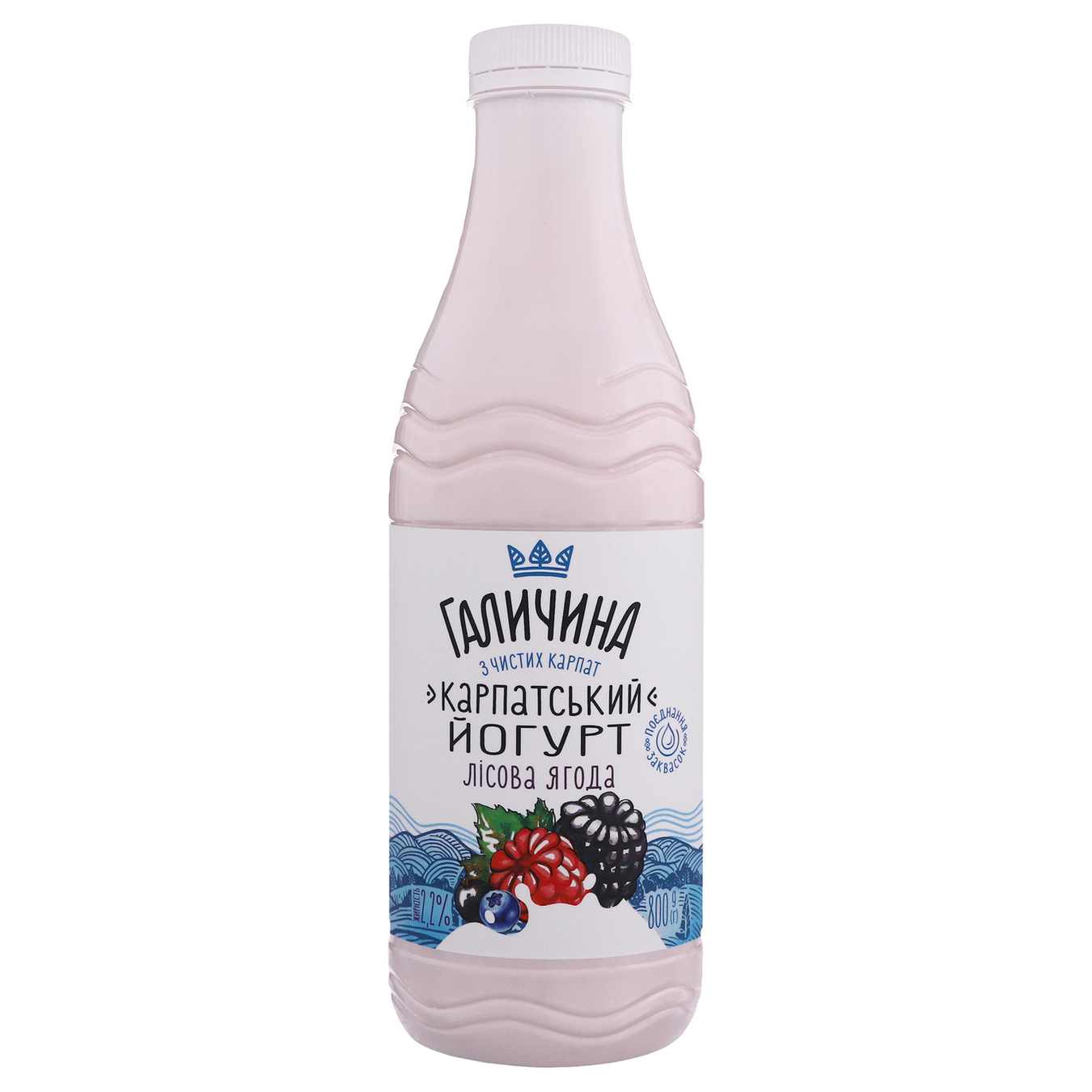 Halychyna Karpatsʹkyy Forest berry Yogurt 2,2% 800g
