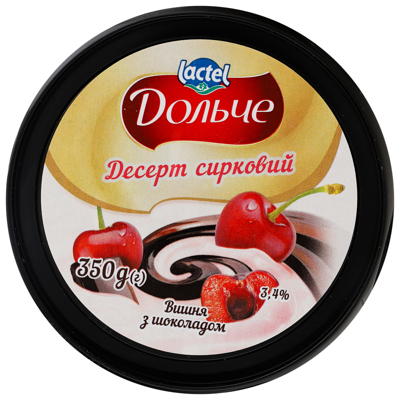 Dolce Cherry with chocolate Cheese dessert 3,4% 350g 2