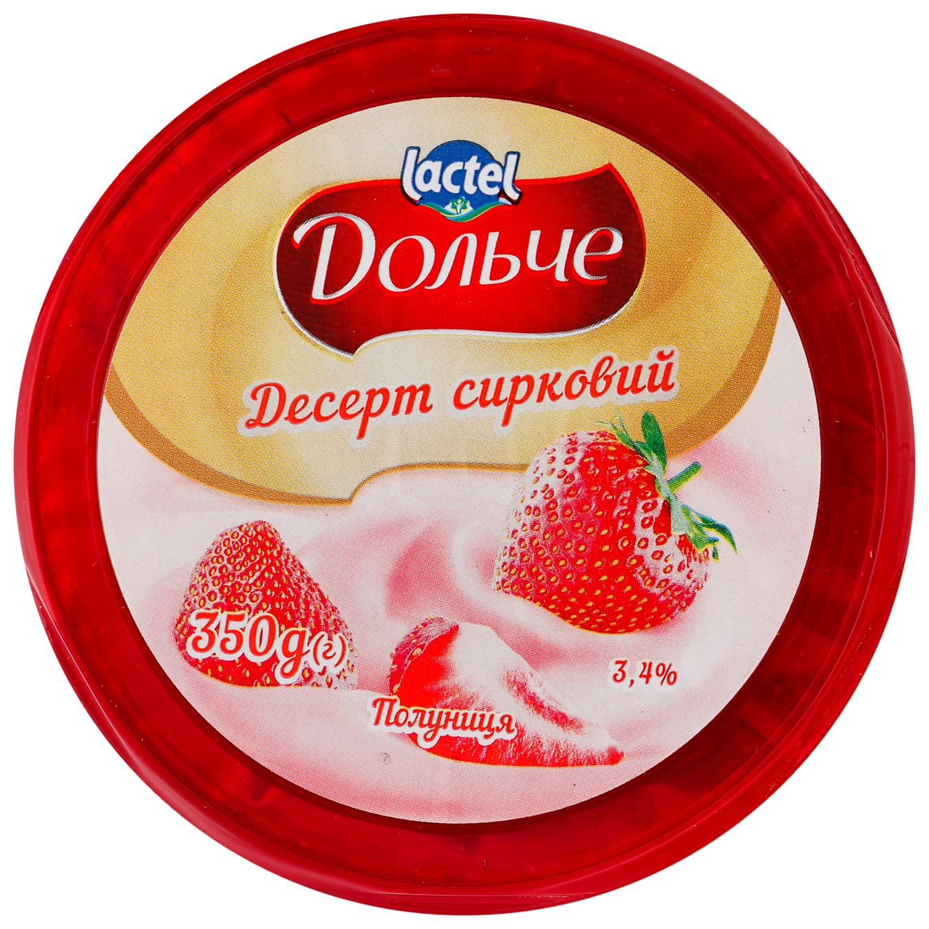 Десерт Дольче Полуниця сирковий 3.4% 350г 2