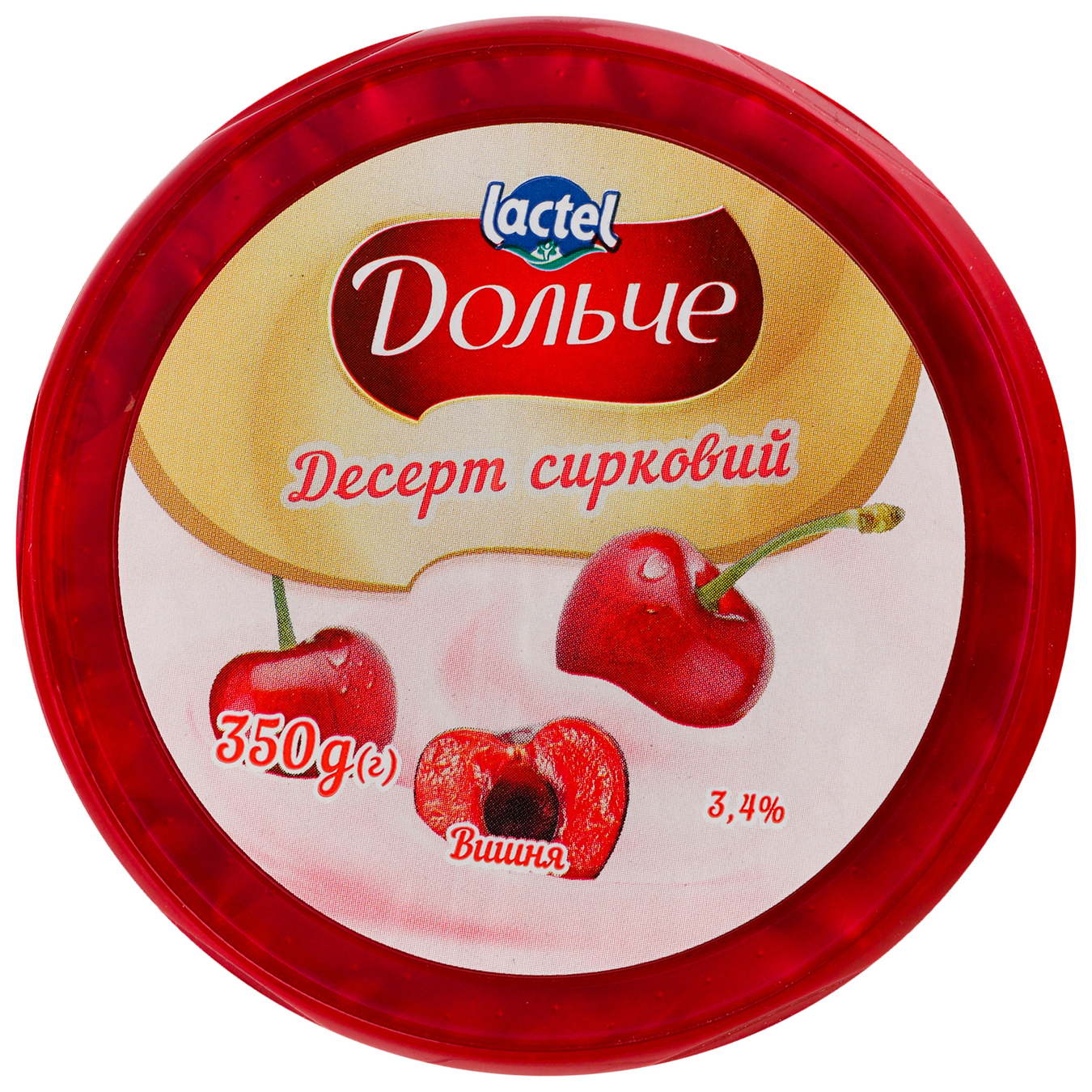 Dolce Cherry Dessert cottage cheese 3,4% 350g 2