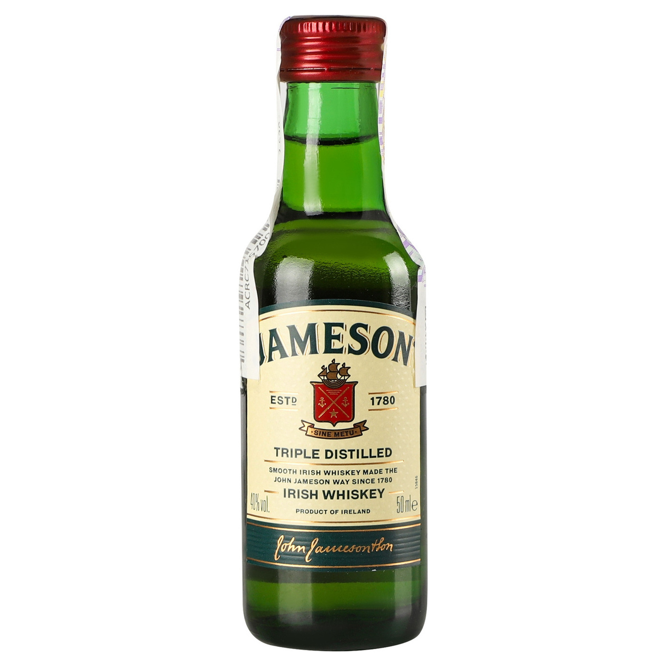 Віскі Jameson ірландське 40% 0,05л