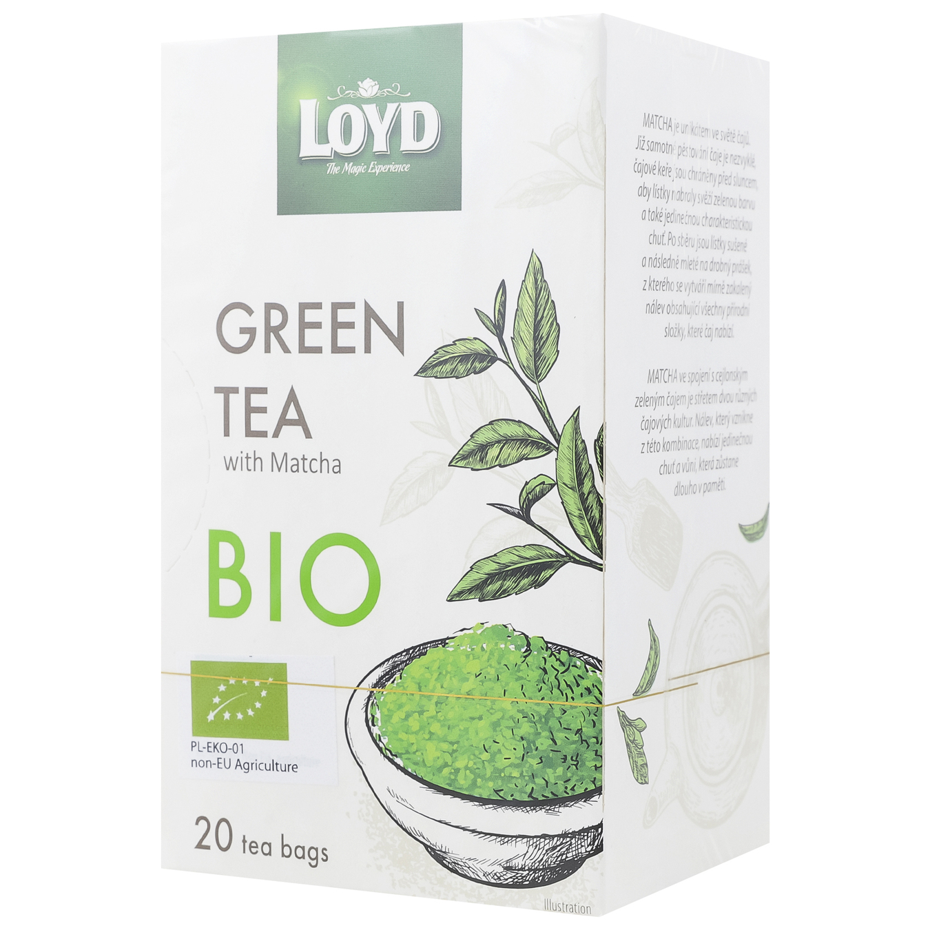 Чай зеленый Loyd Bio матча 1,7г*20шт