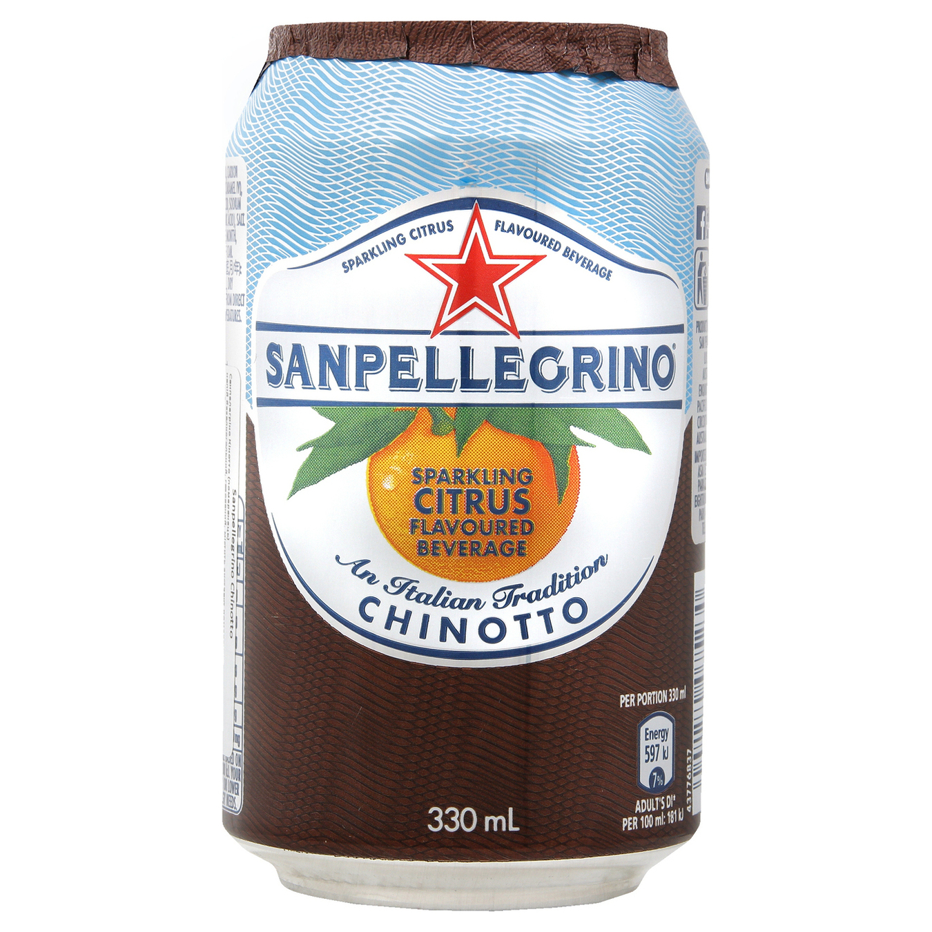 Напій газований Sanpellegrino Chinotto з екстрактом померанцю соковмісний 330мл