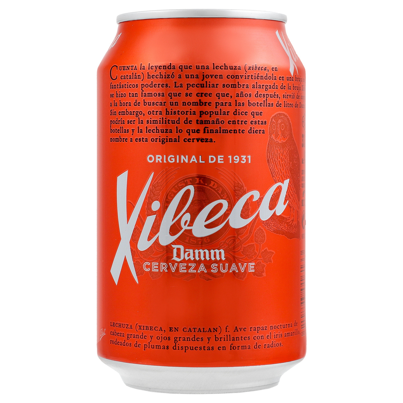 Пиво Xibeca Damm Cervesa Suau светлое фильтрованное пастеризованное 4,6% 0,33л