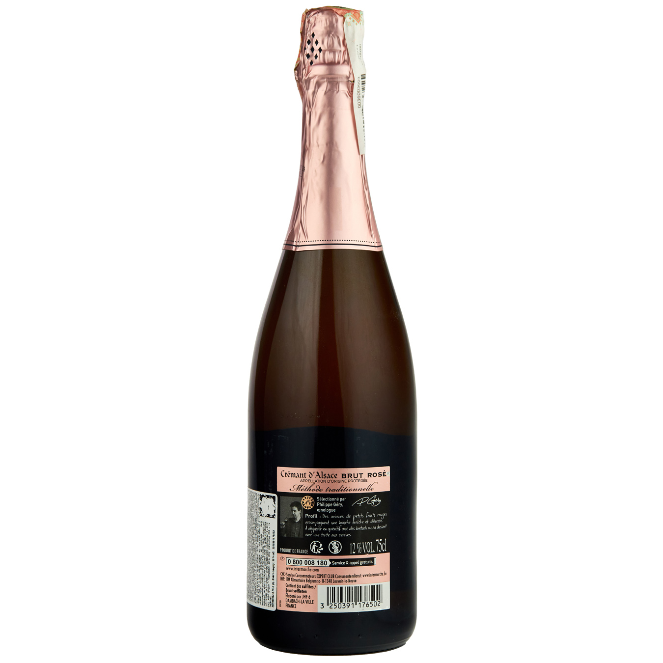 Вино Expert Club Cremant Rosé Brut игристое 12-13% 0,75л 2