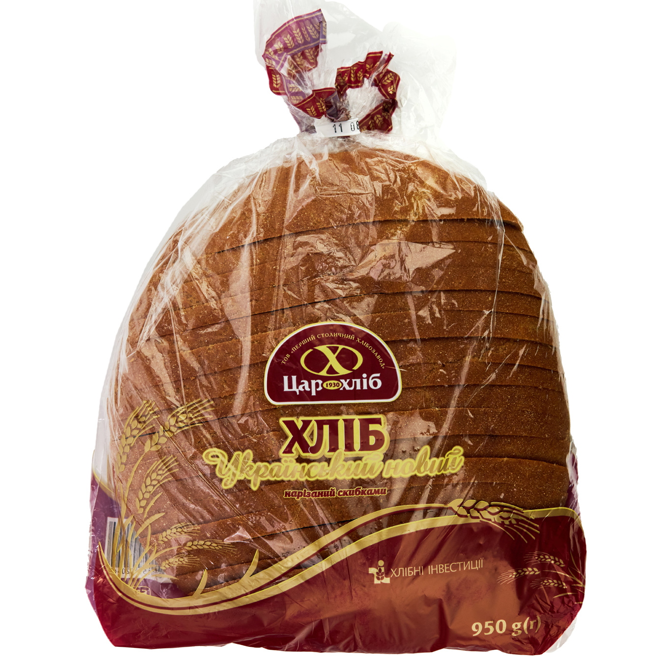 Хліб Цар Хліб Український новий нарізаний 950г 3