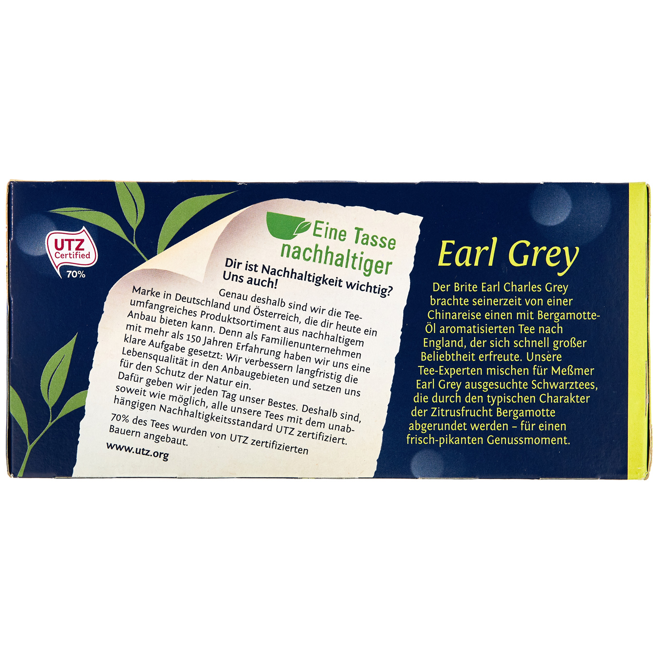 Чай чорний Messmer Earl Grey з ароматом бергамоту 1.75г 25шт 2