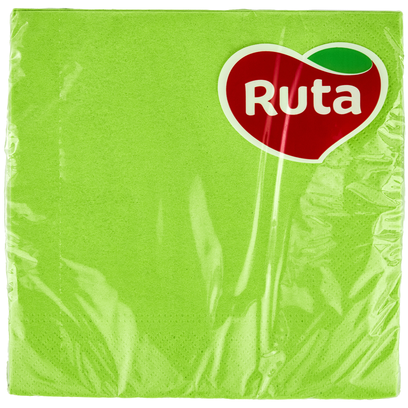 Серветки паперові Ruta Color Зелені тришарові 33x33см 20шт