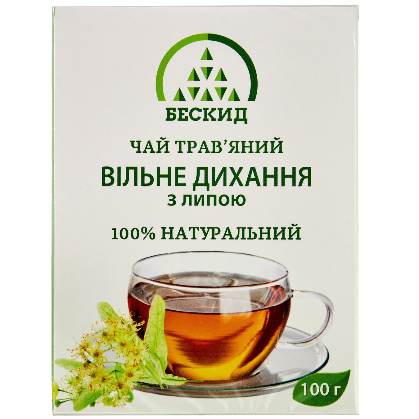 Чай травяной Бескид Свободное дыхание с липой 100г