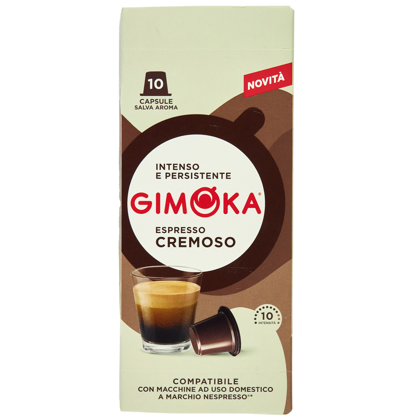 Кава Gimoka Espresso Cremoso мелелена капсула 10шт*55г